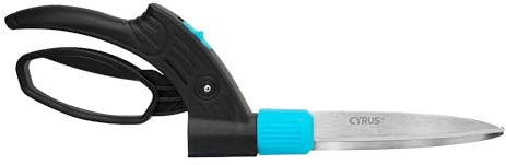14 Inch 360° Rotatable Grass Shears Carbon Steel Blades Ergonomic Pruner