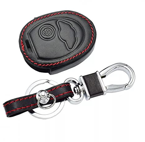 Leder Autoschlüssel Fall Remote Fobs Shell Cover Schlüssel Tasche Schlüsselanhänger Schutz Auto Zubehör 1 Tasten für BMW Mini Cooper R50 R53