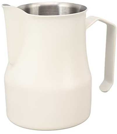 Jarra para espumar Jarra de leche Jarra de café de acero inoxidable Jarra de café Jarra de café Latte Art Barista Jarra de leche Espresso Jarra de vapor Herramienta para máquinas de capuchino(350ml)