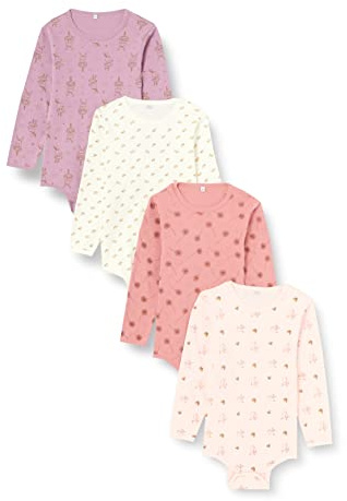 Pippi Unisex babyformande body, Dammig rosa, 50