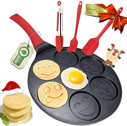 Poêle à Omelette Induction Pancake PAN - Pancake Traces DE PRANCEAU - Pancake Pancake Pancake Pancake Pancake NOSSTICK 7 MOULES Pancake