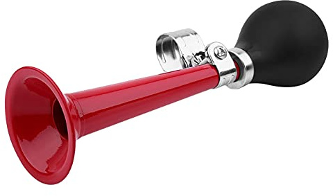 Haofy Bike Horn, Bicycle Horn Classic Clown Horn Squeeze Bugle Horn Air Twist Hooter for Kids Adults Bike Cart Club Car, 2.2 Inch