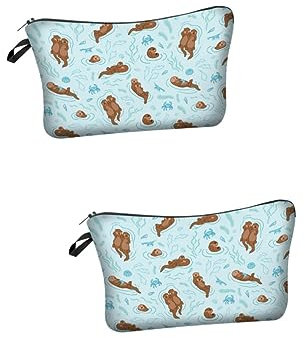 Beavorty 2stücke Waschbeutel Für Reisen Praktische Kulturtasche Für Kosmetik Und Pflegeprodukte Stylischer Tragbarer Organizer Für Damen Und Herren Für Kurztrips Und