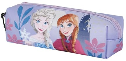 Frozen 2 Dear-Estuche Portatodo Cuadrado Fan 2.2, Lila, 22 x 9 cm
