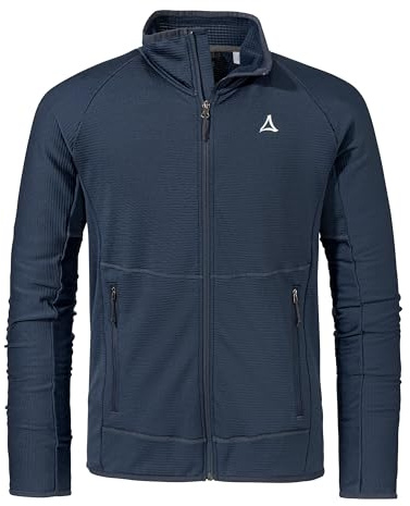 Schöffel Herren Fleece Jk Style Cascata MNS, leichte Fleecejacke mit Stehkragen aus 2-Wege-Stretch, wärmende Outdoorjacke mit 2 Außentaschen