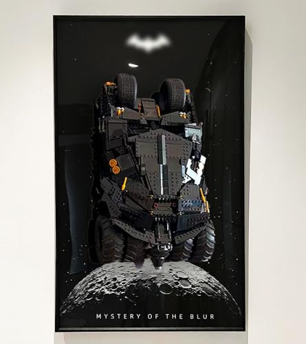 NOVDA Display-Wandtafel für Batman Batmobile Tumbler 76240, 75x45cm Display-Tafel für Lego-Auto-Wandhalterung, Geschenk für Lego-Enthusiasten