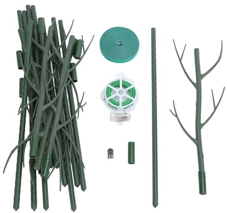 Palo di Supporto per Piante a Forma di Ombrello Decorativo Facile da Installare con Struttura Robusta per Arrampicarsi su Verdure, Fiori e Piante Rampicanti Verticali (2 strati)