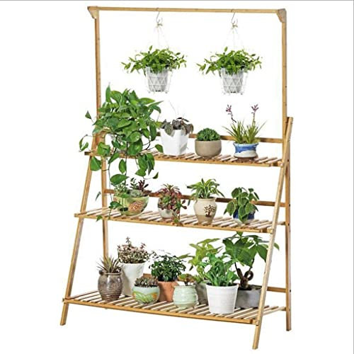 DDNGEJ Upgrade-Blumenregal, mehrstöckiges Pflanzenregal aus Holz, Regal stehend, Blumenregal, Blumentöpfe, Regal, Display, Outdoor-Dekor, Blumenständer, Pflanzenständer