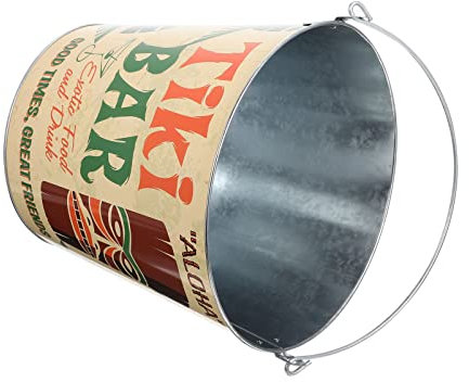 Décorations extérieures Seau à glace vintage Seau à vin Seau à champagne en fer Seau à bouteille de bière conserve la glace pour les boissons glacées Refroidisseur de boissons Fêtes Pique-niques Décor