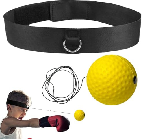 Zasdvn Boxreflexball, Boxball mit Stirnband | Kinder-Boxtraining-Stirnband React Ball - Indoor-Outdoor-Fitness-Trainingsgeräte für Wohnzimmer, Schlafzimmer
