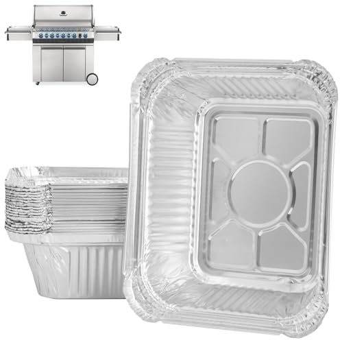 WEBROIL 62007 - Forro de bandeja de grasa para parrilla Napoleon, accesorios de parrilla Prestige, 500 piezas, revestimientos desechables para bandeja de goteo para Prestige pro/I/II, Prestige V,