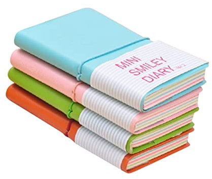 NUOBESTY Juego De 4 Blocs De Notas Prácticos Con Funda De Cuero Compactos Y Portátiles Para Oficina Escuela Estudiantes Profesores Color Aleatorio