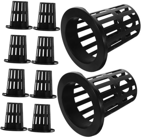 CIYODO Pots en Filet Hydroponiques pour Balcon Et Jardin Lot de 100 70mm Pots à Orchidées en Plastique Trous Culture De Légumes Et Plantes Réutilisables Et Pratiques