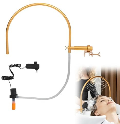 Cadre de Circulation d'eau Head Spa, équipement de Spa de Tête Réglable à 180 ° Support de Fixation de Bassin de Cascade de Circulation d'eau de Salon de Coiffure Accessoires de lit de Shampoing