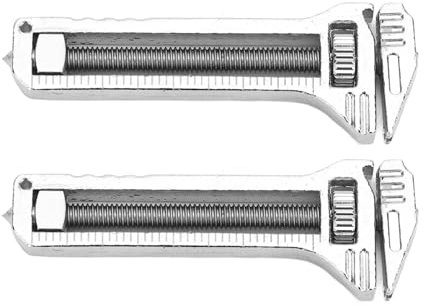 Multitool Mini -Schraubenschlüssel, Kompaktes und Leichtes Taschenwerkzeug mit Flaschenöffner, Nagelabfertiger und Messschild Zum Campen, Wandern Reparaturen Messen