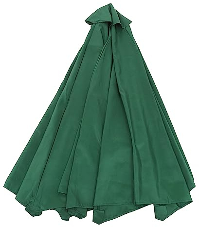 JOINPAYA 1 pieza Sombrilla de Playa de Protección UV Parasol Exterior Sin Soporte para Jardín y Actividades Color Verde Oscuro
