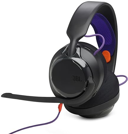 JBL Quantum 250 Casque de Jeu Multi-Plateforme avec Câble, Noir