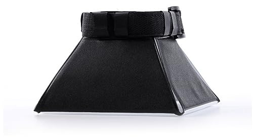 Kamerablitzdiffusor Softbox Schwarz Kunststoff für DSLR | Faltbar, Weiches Gleichmäßiges Licht, Schattenminderung, 2 Stück, Universelle Schnittstelle