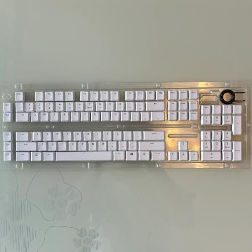Teclas de repuesto antideslizantes, compatibles con teclados mecánicos Logitech G913 G815 G813 G915 TKL Series G915 (blanco)
