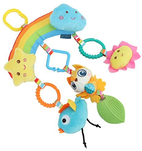 Zerodis Juguetes Sensoriales para Bebés, Juguete Educativo de Gel para la Dentición para Actividades Infantiles Al Aire Libre, Coche de de Poliéster Suave (arcoíris)