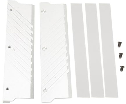 Wakects Dissipatore di Calore RAM di Memoria DDR5, Dispositivo di Raffreddamento RAM in Lega di Alluminio con Adesivo per Dissipazione del Calore per di Raffreddamento Ad Acqua del (SILVER)