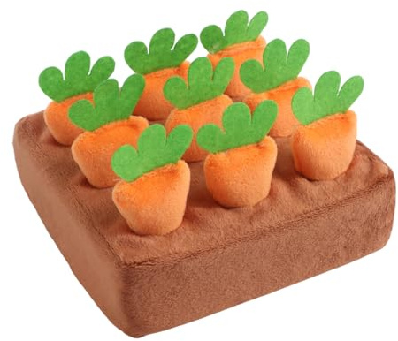 Générique Tapis de Fouille | Jouet d'alimentation Interactif avec Carottes | Tapis d'Activité pour Chien,pour Stimulation Cérébrale Antistress Éducation en Caisse et Jeu en Intérieur à la Maison