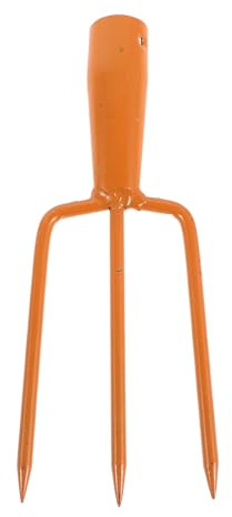 Gatuida Testa per Forca da Scavo - Testa di Ricambio per Forca da Giardino Dritta a 3 Denti da 15 Cm/5,9 Pollici - Attrezzo Manuale per L'agricoltura All'aperto per L'allentamento Del Terreno E Lo
