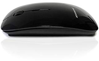 Accuratus Image RF Black - Wireless 2.4GHz RF Full Size Computer Mouse with Glossy Finish