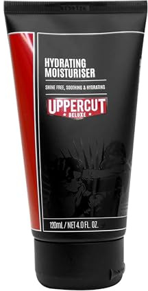 Uppercut Deluxe Hydrating Moisturiser, Post Shave Skin Care 240ml | Soothes and Repairs Skin with Allantoin and Shea Butter. Oil Free Formula for Post Shave Use. Lightweight and Hydrating.