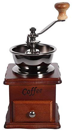XBSLJ Macina caffè manuali Mini macinacaffè a Mano dal Design retrò, macinacaffè Artigianale Portatile macinato a Mano per casa/Ufficio