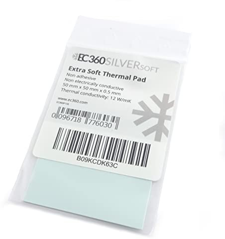 EC360® Silver Soft 12W/mK Wärmeleitpad (50 x 50 x 0,5 mm, Soft)