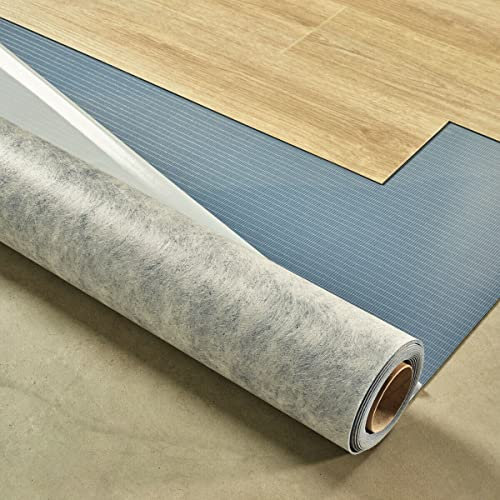 Selbstklebende Trittschalldämmung XtraFloor Flex- 6 m² - 1,8mm Trittschallunterlage Dämmunterlage für Vinylboden - Rolle mit Stärke: 1,8mm (6,5m²)