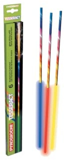 vama 6X Handfontäne Handfackel Colorsprüher mit Leuchtstab für längeren Spaß Jugendfeuerwerk Hochzeit Geburtstag (4 Packungen)