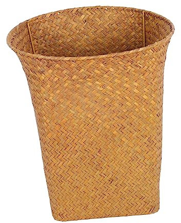 Cabilock Macetas Decorativas Exterior Kitchen Trash Containers Ceta de de Desecho de de CAN RUSTIC DE CONTAJE DE PEQUETE DE REMIGADO DE Bathroom Wastebasket Papelera Mimbre Almacenamiento Juguetes