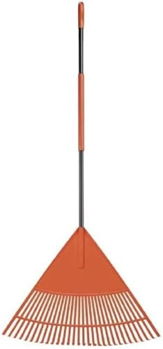 BLACK+DECKER Rateau Jardin BXGTTO7003 - Outillage de Jardin 178 x 60 x 3 CM - Râteau à Feuilles avec Poignée Confortable - Râteau à Ressort - Orange/Noir