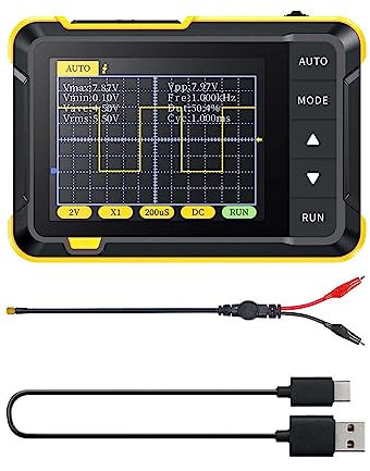 Amagogo Handheld-Digitaloszilloskop-Multimeter, 200 kHz, tragbar, 400 V, digitale Oszilloskope, tragbar, für DIY-Leistungstester, Messgerät, wissenschaftliche, Standard