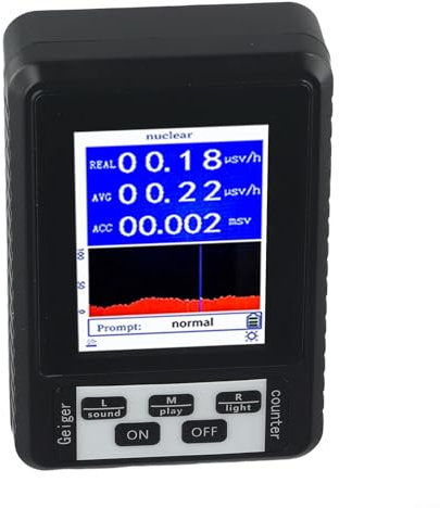 for GEIGER Counter, Portable Digital Nuclear Radiation Detector High Sensitivity X-ray γ-ray β-ray Radioactive Tester Dosimeter
