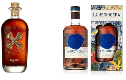 Lot de Rhums - BUMBU Original Rhum de la Barbade + LA HECHICERA Rhum Colombien - 40%, 70cl