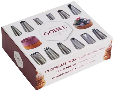 Tellier - Boite de 12 Douilles à pâtisserie Professionnelles en INOX - Le Tellier