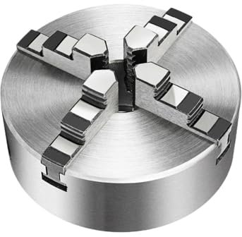 CIJIAOPOYU Drehfutter 125 mm 160 mm K12-125 K12-160 4 Backen Selbstzentrierend Manuell mit Befestigungsschrauben for Schleifen Fräsen Drehmaschinen(K12-160 160mm)