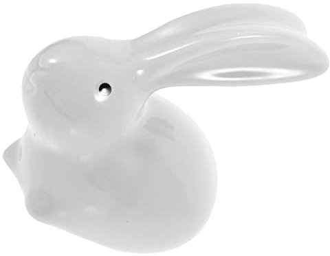 STOBAZA Keramik Kaninchen Figurine Dekoration Für Schreibtisch Hübsche Osterfigur Aus Porzellan Exquisites Kunsthandwerk Für Teehaus Haustier