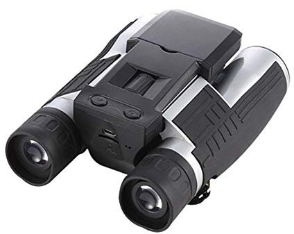 YJYJY Binocolo 12x32 Binocolo Digitale Telescopio con Fotocamera e Due videoregistratori LCD per Birdwatching Concerti Sport all'aperto Giochi