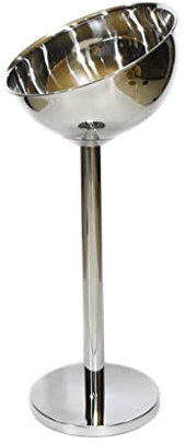 Seau à glace seau à glace moderne Seau à glace sur pied Support de seau à glace Diamètre biseauté Noir Or, Or, Argent Seau à glace de grande capacité pour les fêtes 2l/405.81oz Seau à glace de grande