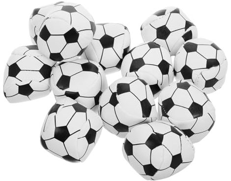 KOMBIUDA 12stücke Kleine Kompakte Sitzsäcke Für Cornhole-Spiele Weiche Mini-sitzsäcke in Fußballform Sitzsack-Spielzeug Für Junge Mädchen Für Klassenzimmer Schule Vorschulalter Und