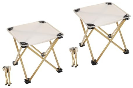 Hemobllo 2stücke Faltstuhl Für Erwachsene Tragbarer Outdoor-Sitz Kompakter Campingstuhl Mit Stabilem Design Für Picknicks Wandern Und Sportevents Inklusive Tragetasche
