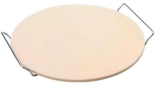 XIEHYA Pietra per Pizza Piastra Isolante in Ceramica Rotonda Resistente al Fuoco for Pizza, 9/11/12/13/15'', teglia for Pizza, Pietra for Pizza per Pizza Barbecue Forno(11 inch 280x8mm)
