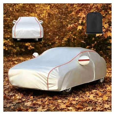 Waterproof Car Cover for Jeep Wrangler TJ (1997-2006), Outdoor Full Car Cover, All-Weather Waterproof Windproof Sun Rain Snow Protection with Zipper, Custom Fit cl0428