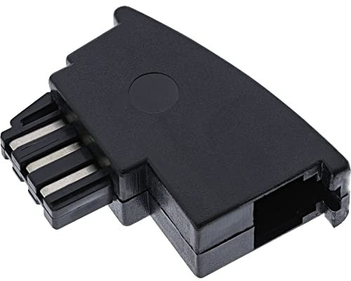 InLine 20240 Adattatore TAE-F Maschio a RJ11 Femmina, Nero