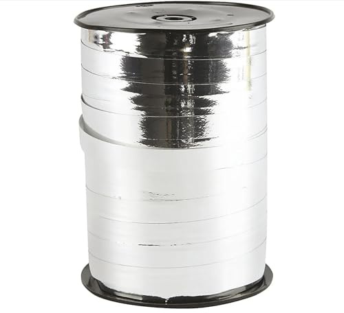 Creativ Geschenkband, Metallic-Silber, Einheitsgröße