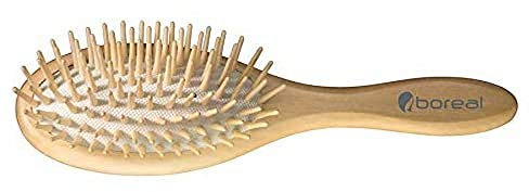 Spazzola pneumatica antistatica. Struttura e picchi in legno di ginepro.